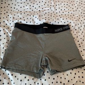 Grey Nike Pro spandex